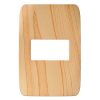 Placa para interruptor simple roble claro "CHATEL"