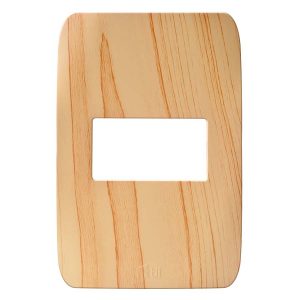 Placa para interruptor simple roble claro "CHATEL"