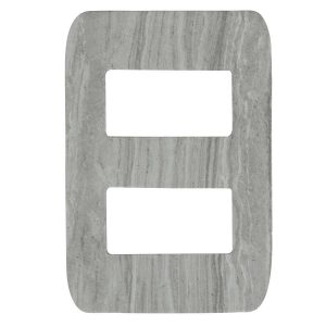 Placa para interruptor doble marmoleado CHATEL