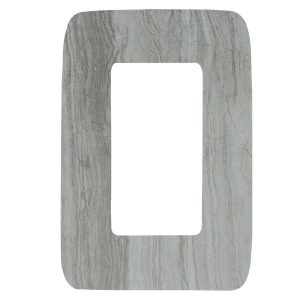 Placa duplex acabado marmoleado gris Chatel