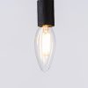 FOCO VELA LED FILAMENTO SAFIRO TRANS C35 E14 4W 2700K 100-130V 60HZ 35X98MM 20000HRS 360° 470LM LEDEX