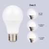 Foco led A60 E27 10W ajustable de 3 colores