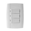 Interruptor iluminado triple blanco Aini