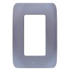 Placa duplex acabado platino Chatel