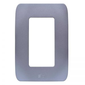 Placa duplex acabado platino Chatel