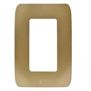 Placa duplex acabado oro Chatel