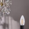 Foco led C35 base E27 4W 470LM 6500K vidrio transparente