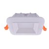 Ojo de buey LED cuadrado blanco 12W 6000K 120x120mm