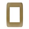 Placa triple acabado oro Chatel
