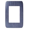 Placa triple acabado roble gris Chatel