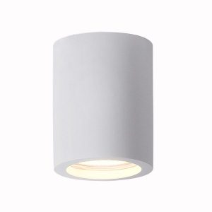 Lámpara de techo GU10 Cylinder de gypsum blanco
