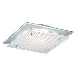 Plafón cuadrado 31cm Rayas para módulo led