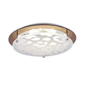 Plafón circular 31cm Animal Print para módulo led