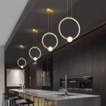 lampara aro led para bar