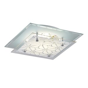 Plafón cuadrado 23cm Rombos para módulo led