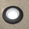 Luminaria de piso Aldo redonda negra 3000K IP67