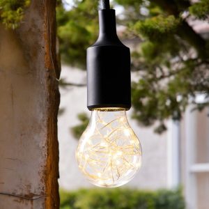 Foco led A60 base E27 Glimmer 1.5W vidrio transparente