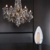 Foco led C35 base E27 4W 470LM 2700K vidrio transparente