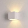 APLIQUE DE PARED DE GYPSUM "CUBE" BLANCO 1L G9 L32XA12XH12 CM