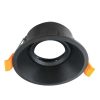 ODB empotrable redondo negro para foco led