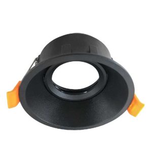 ODB empotrable redondo negro para foco led