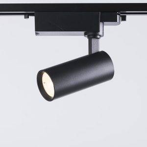 Spot led aluminio negro 15W luz cálida