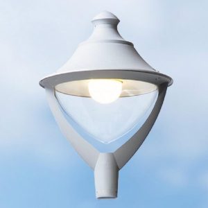Luminaria Beppe 400 gris con foco 50w 4000K