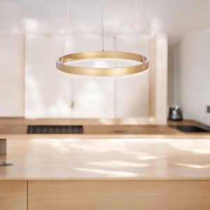 Lámpara LED colgante Aro 40 gold con 3CCT 18W