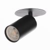 Spot empotrable negro para foco GU10