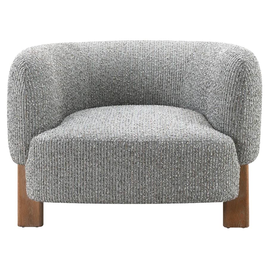 Butaca Bethany de tapiz gris