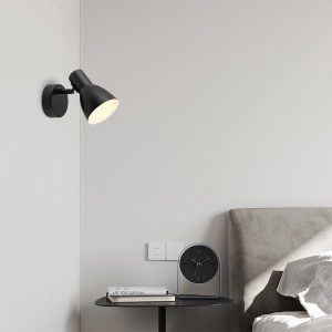 Lámpara de pared dirigible E14 Phyr negra