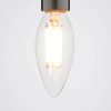 Foco LED vela filamento E14 4W 2700K vidrio transparente
