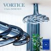 Chandelier de techo 10xG9 Vortice de cristal de Bohemia azul