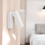 Lámpara led de lectura Arch white con luz cálida y switch