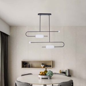 Lámpara LED colgante Tuli black con luz calida 31W
