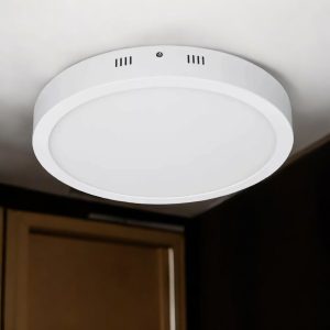 Plafón LED redondo sobrepuesto blanco 12W 6000K Ø155mm