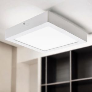 Plafón led cuadrado 12W 3000K