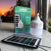 Foco LED recargable de 36W 6500K con panel solar