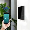 Interruptor WiFi 4 canales negro comp. c/Alexa y Google