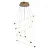 Lámpara LED colgante Esther gold/acrílico con luz cálida 43W
