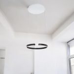 Lámpara LED colgante Occhio 60 black con luz cálida 28W