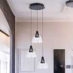 Lámpara LED colgante redonda Moritz smoke 21W con luz calida