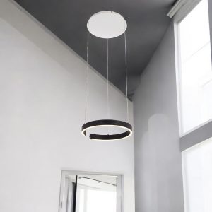 Lámpara LED colgante Occhio 40 black con luz cálida 22W