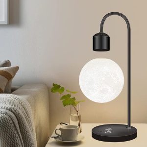 Lámpara de mesa Luna levitante con cargador wireless