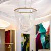 Lámpara LED colgante Kaori 55 gold luz cálida