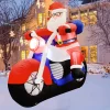 Inflable navideño santa rock
