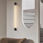 Lámpara LED de pared Flex 93 black con luz cálida 10W