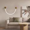 Lámpara LED de pared Flex 93 brass con luz cálida 10W