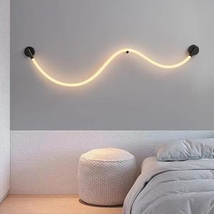 Lámpara LED de pared Flex 138 black con luz cálida 16W
