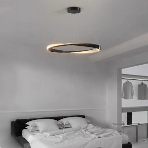 Lámpara LED colgante Memphis negra 3CCT 50W